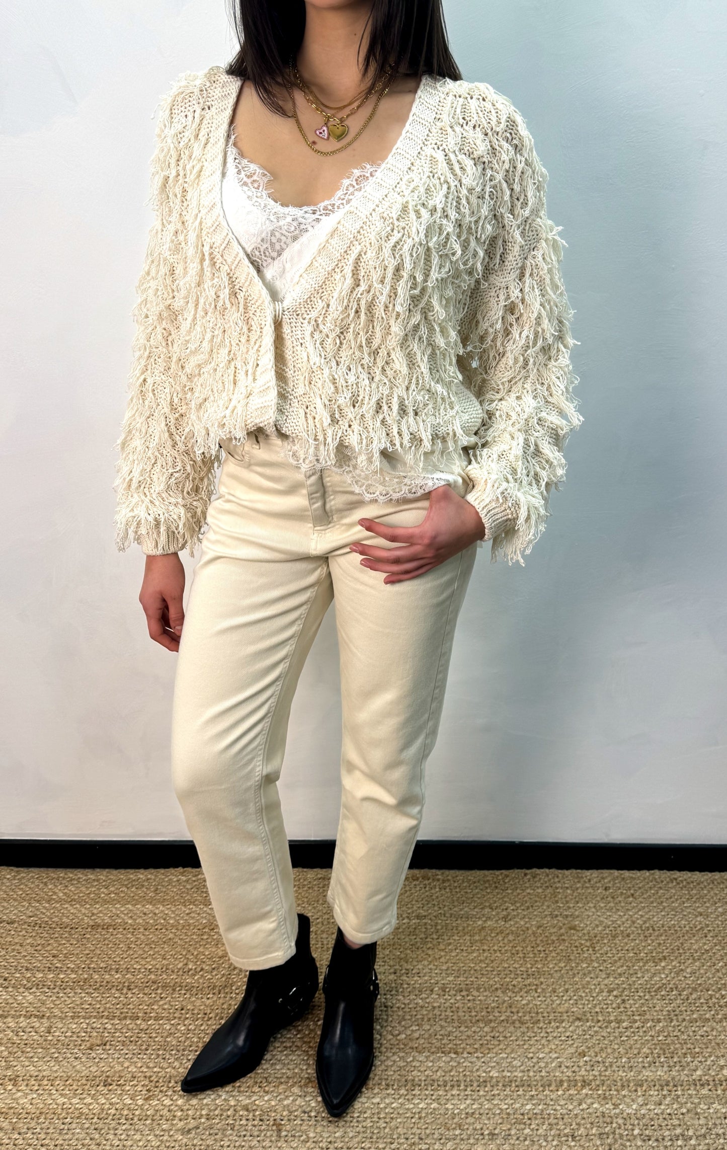 Cardigan Frange Haveone
