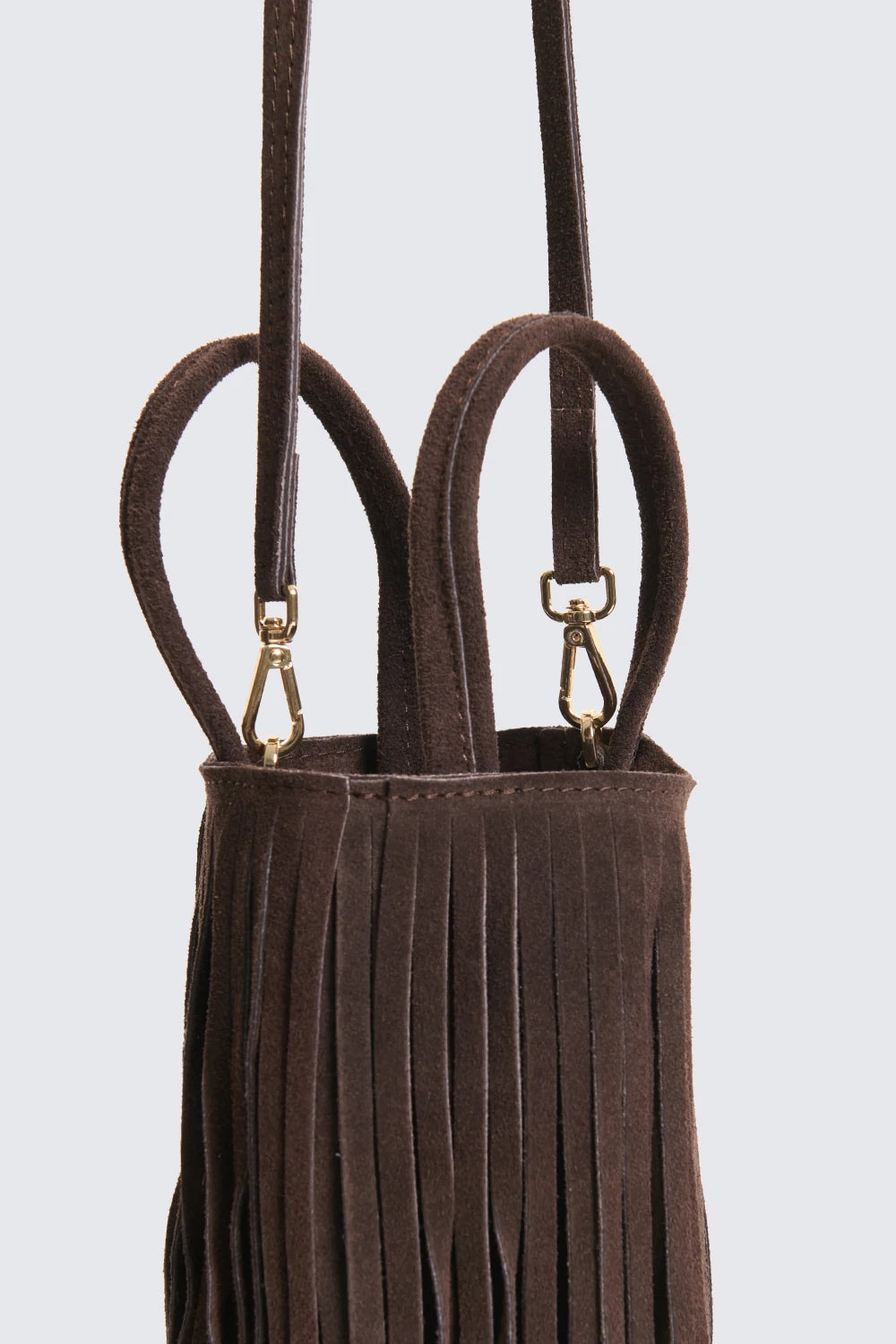 Borsa frange pelle Twoway