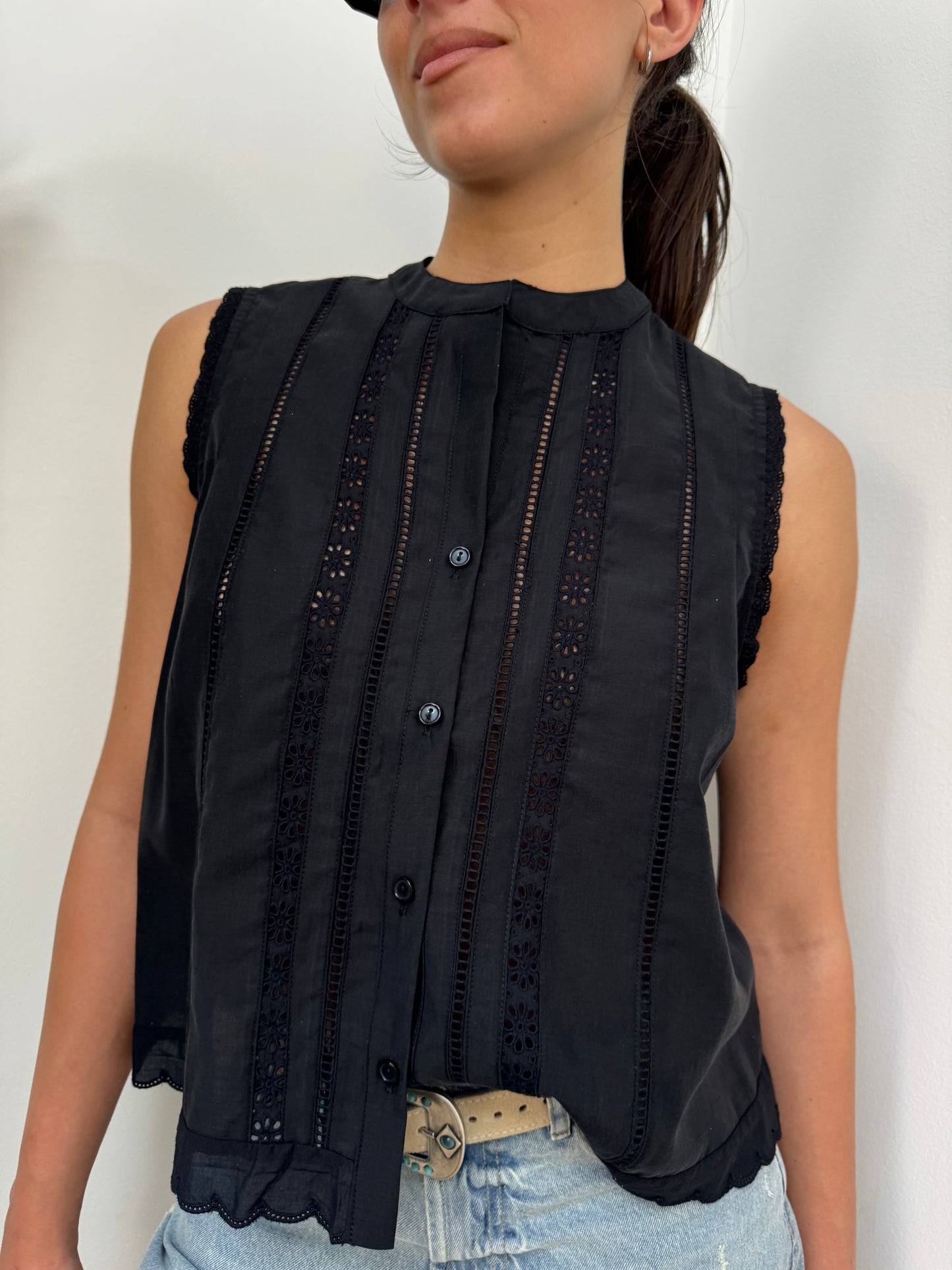 Top gilet ricamato Glamorous