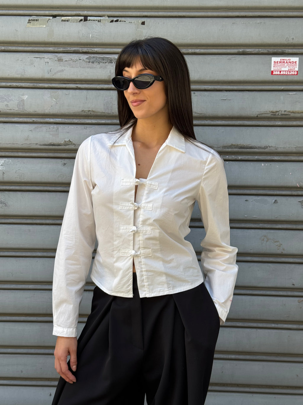 Camicia con alamari WC26WZEC8635 TWOWAY
