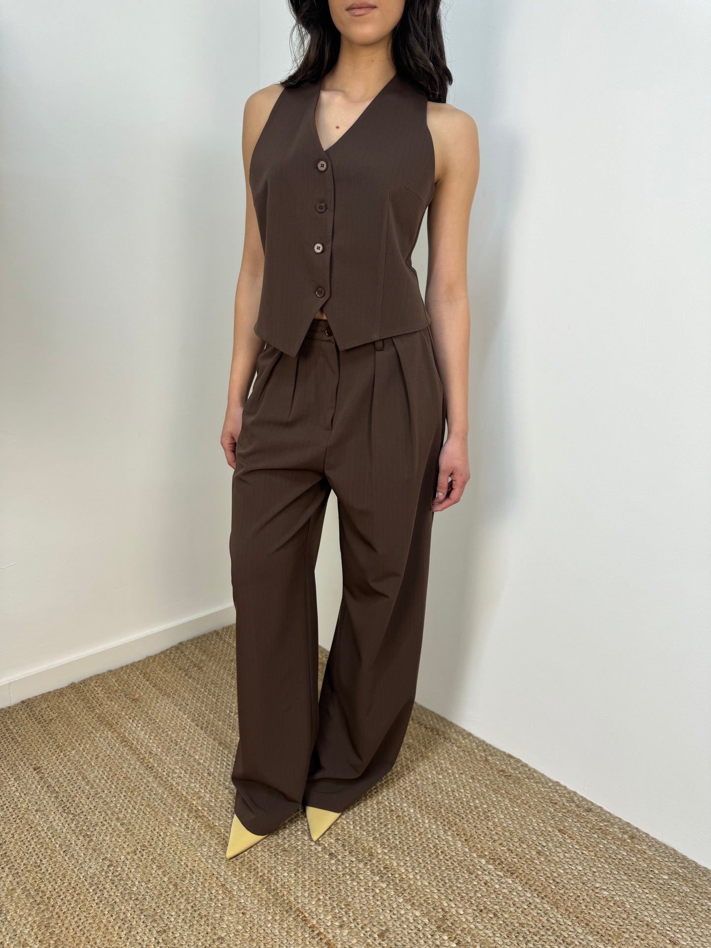 Gilet con bottoni Twoway