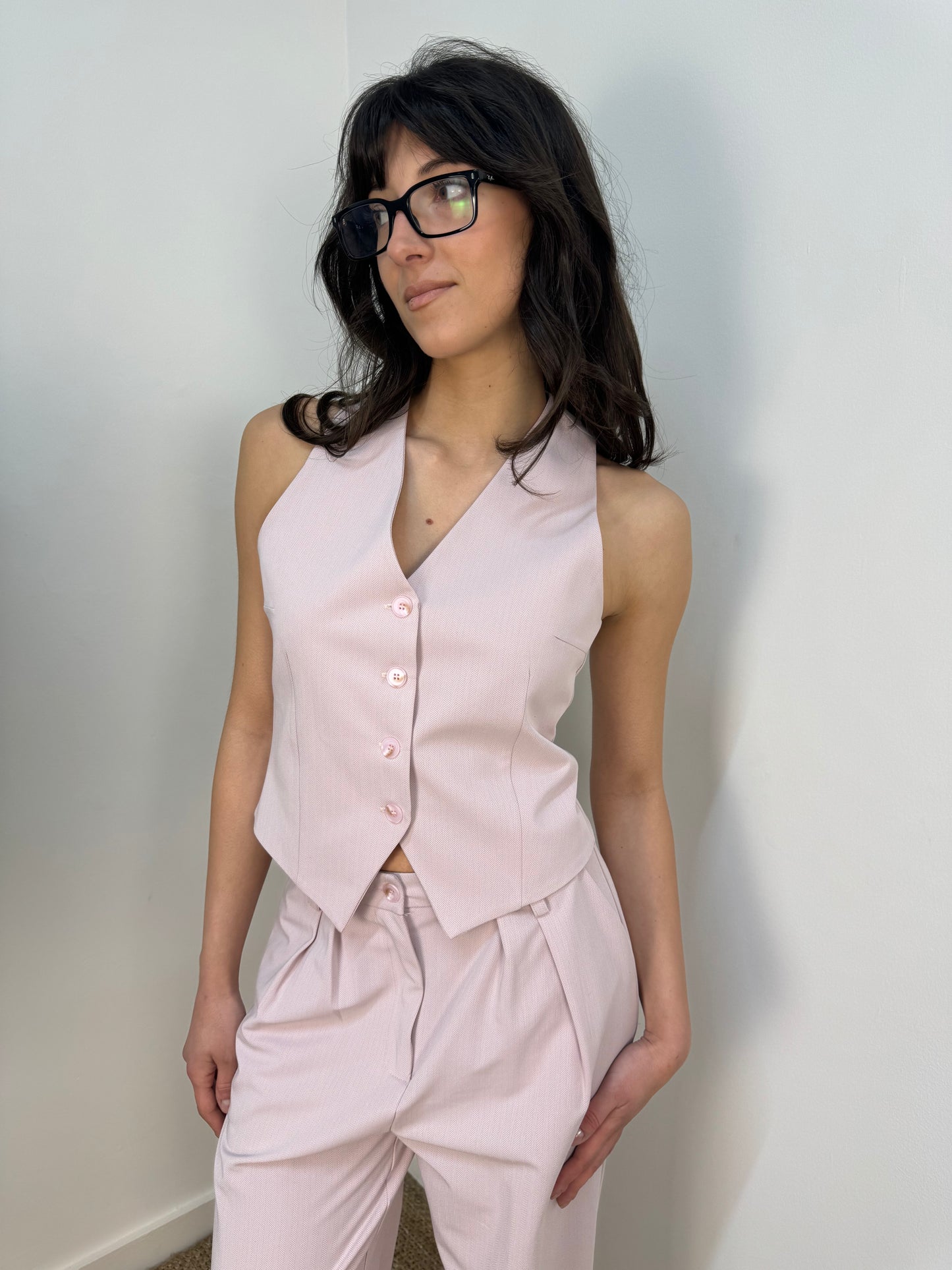 Gilet con bottoni Twoway