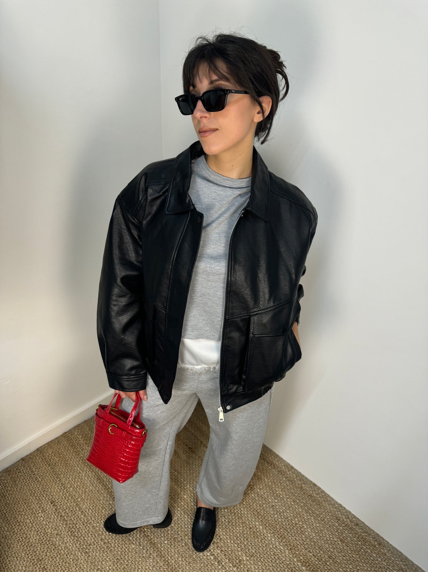 Bomber eco pelle Haveone