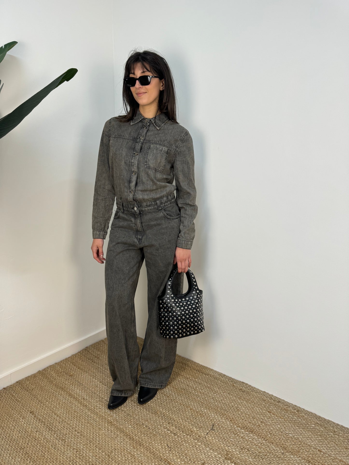 Tuta intera in denim Haveone