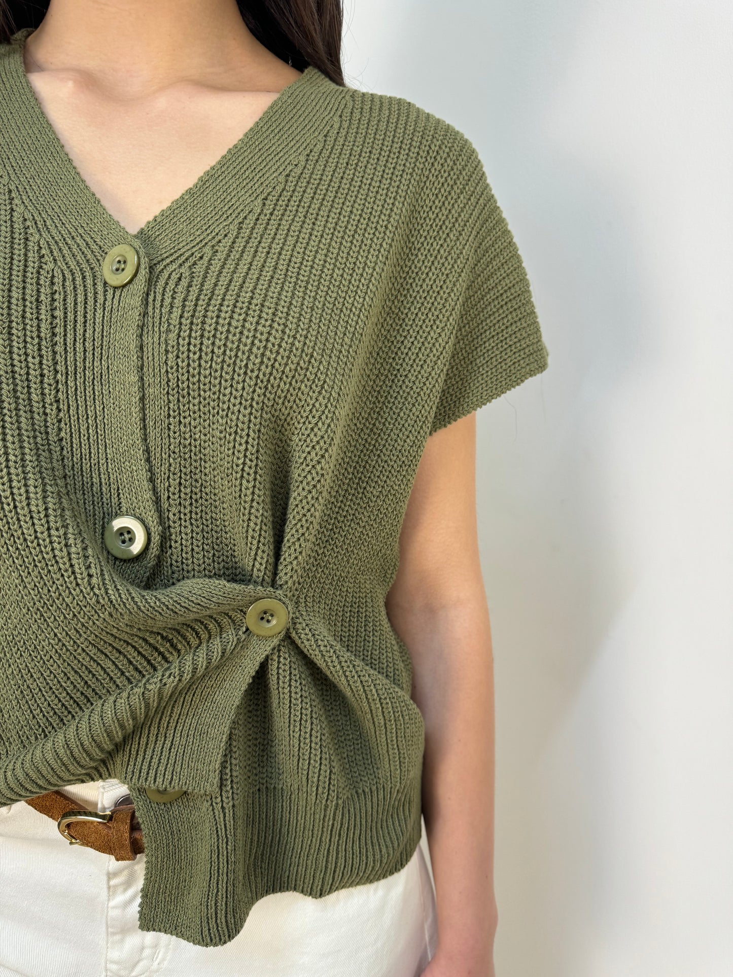 Cardigan asimmetrico Twoway