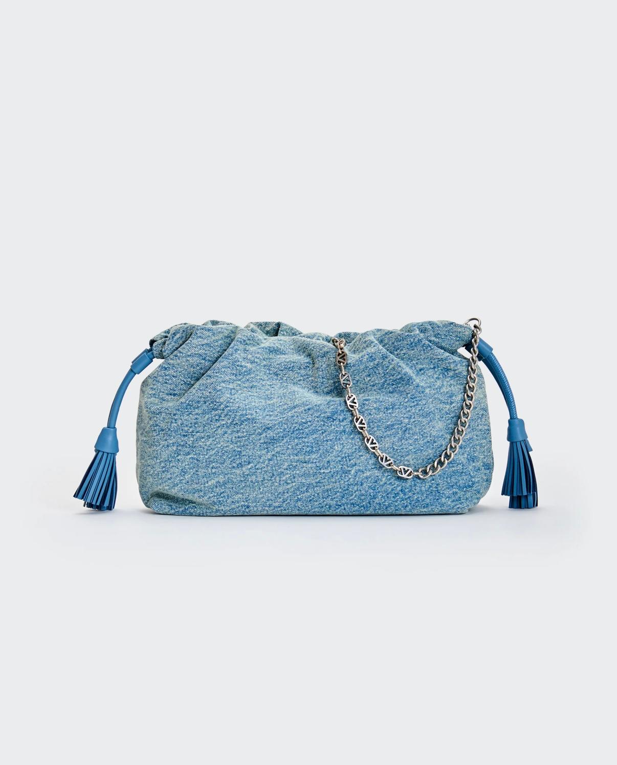 Borsa Tassel Bag Denim Vicolo