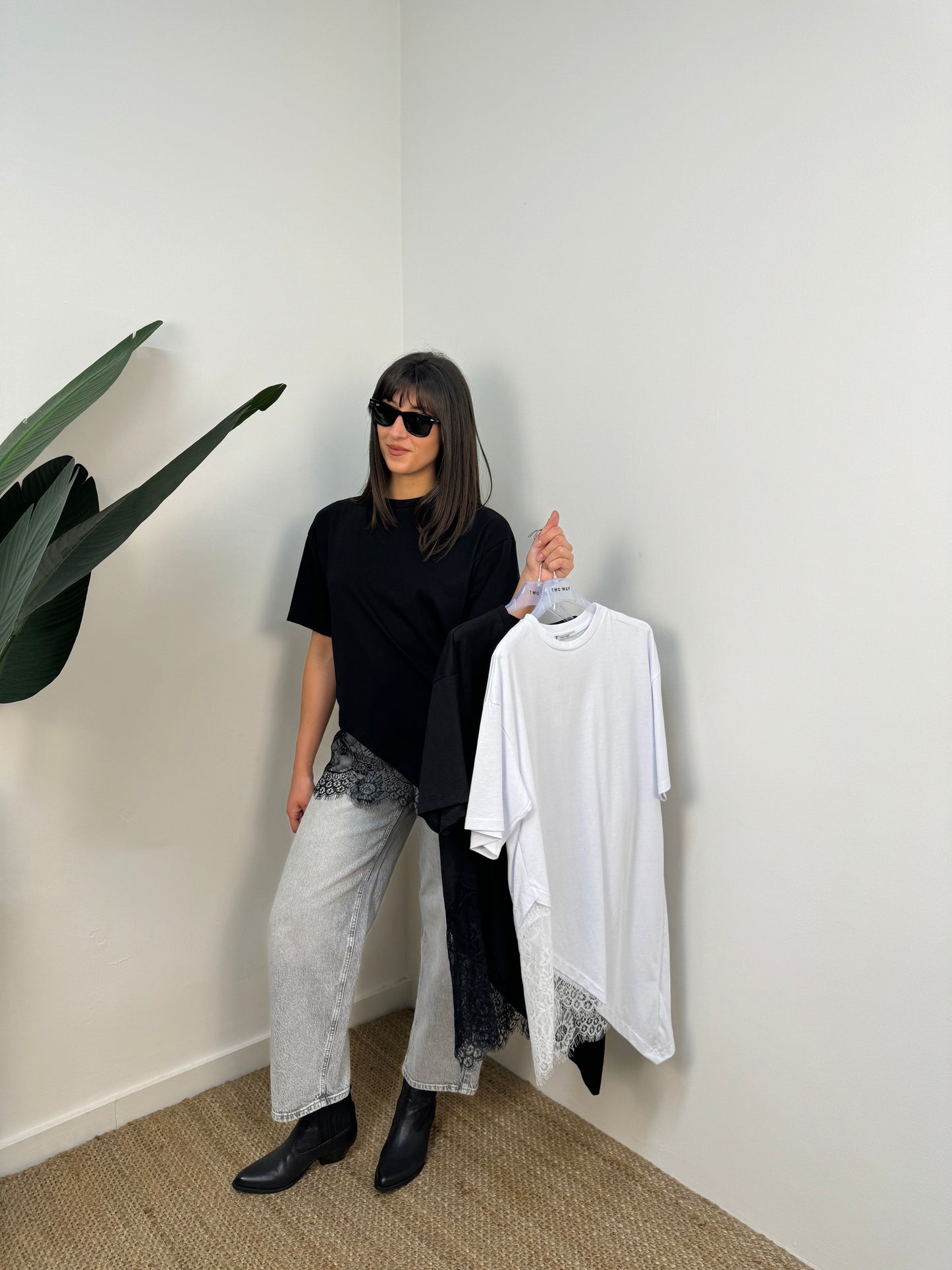 T-shirt asimmetrica TwoWay
