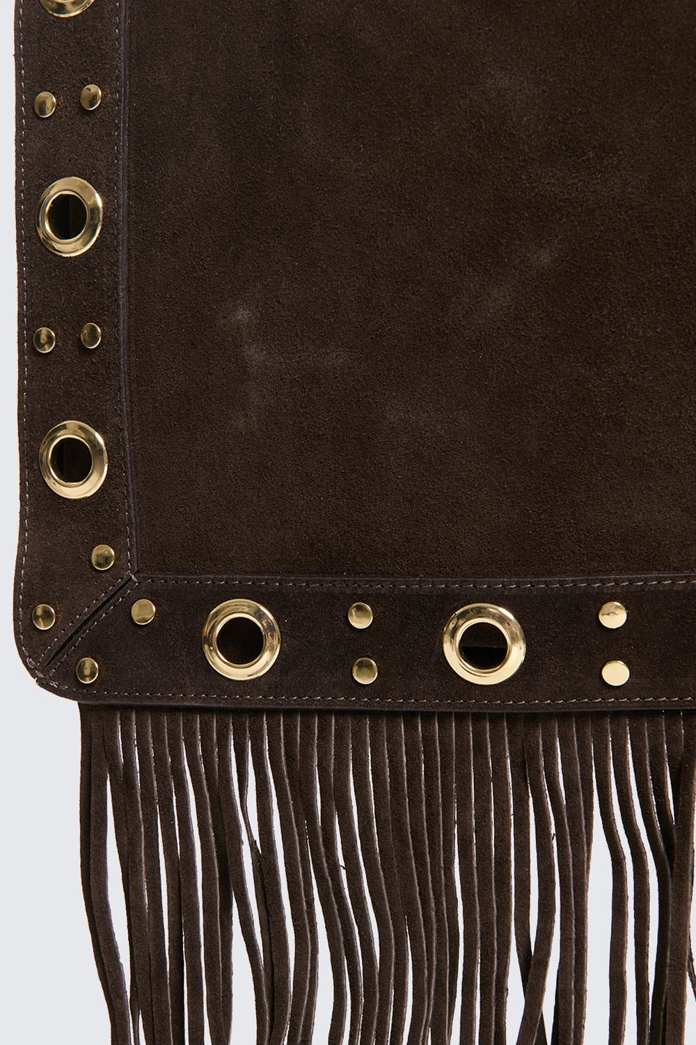 Borsa frange occhielli pelle Twowway