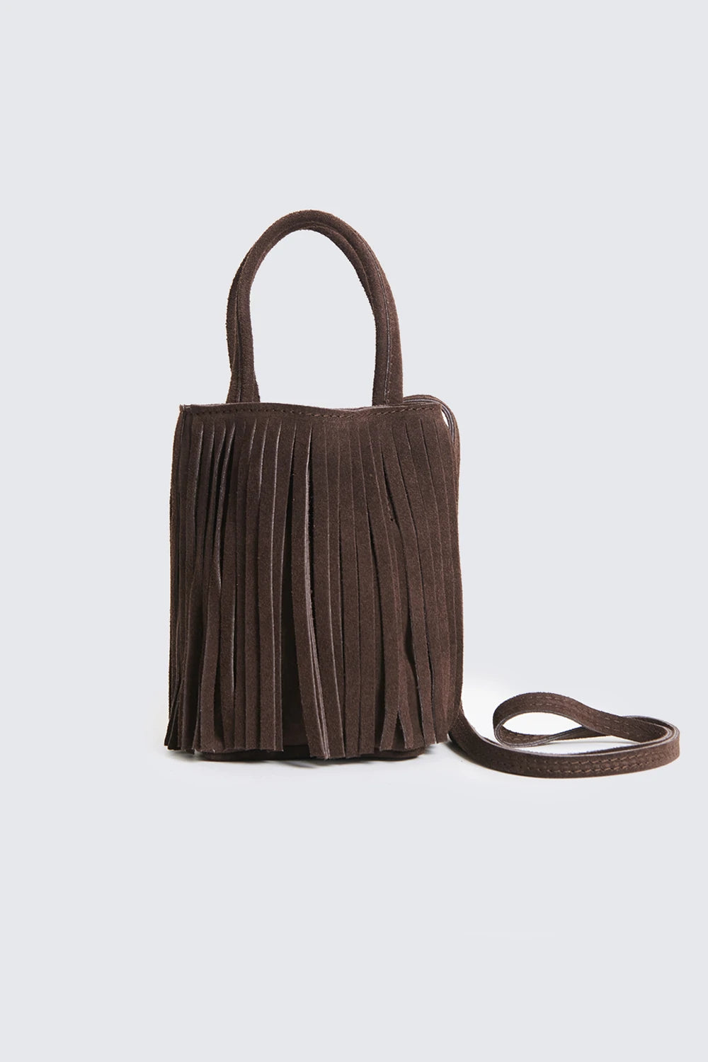 Borsa frange pelle Twoway