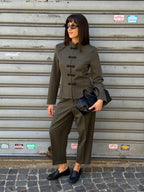 Pantalone barrel sartoriale WPA26W137 TWOWAY