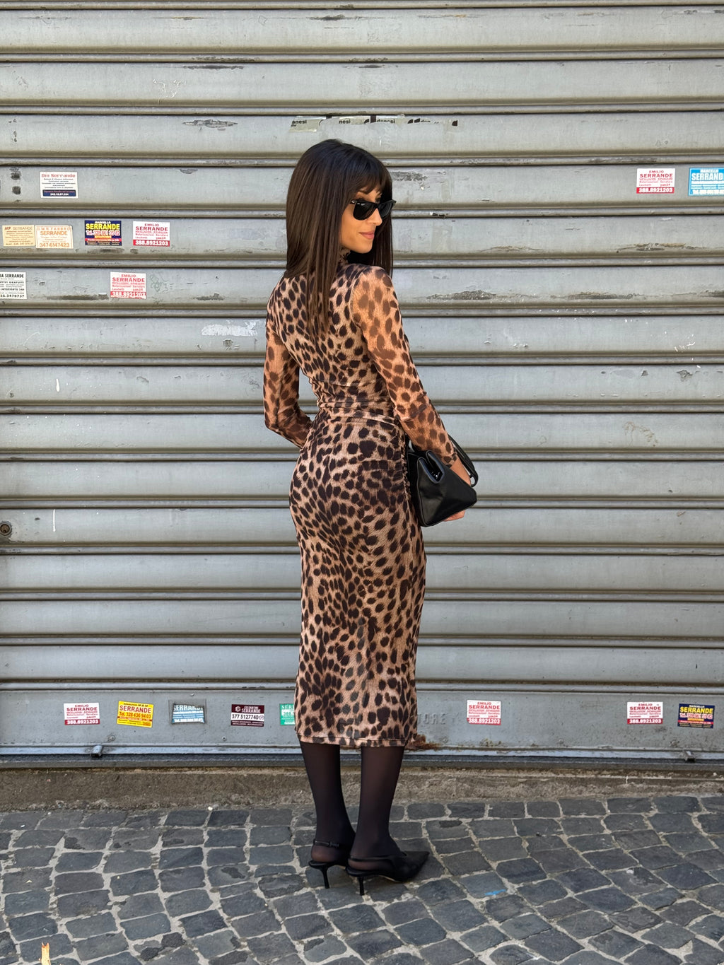 Abito midi animalier DL6242 Lumina