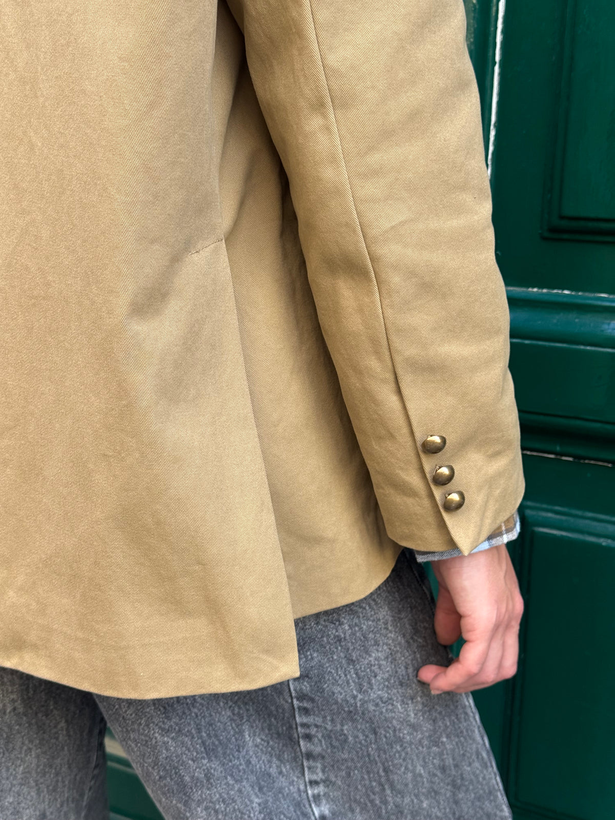 Giacca gabardina over con borchie NA4511/B my-d