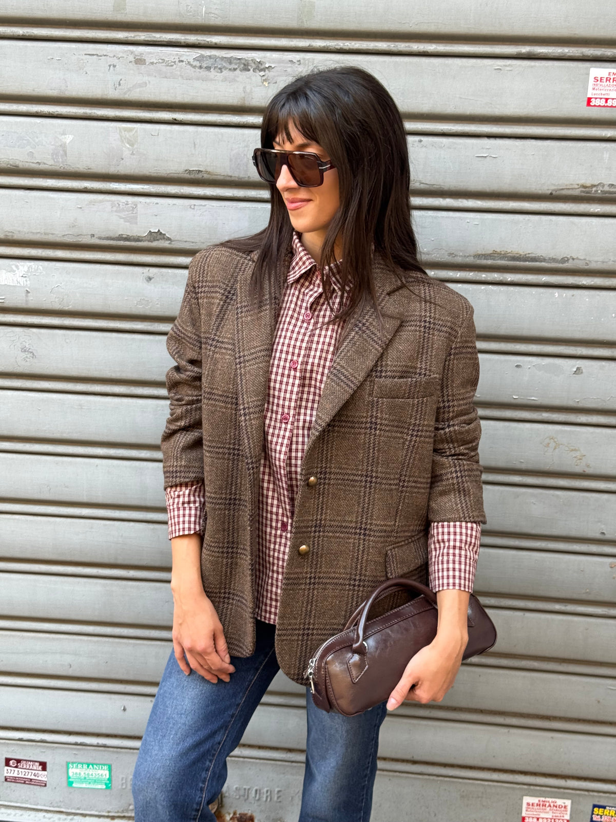 Giacca Quadri Sartoriale Over NA4511/C